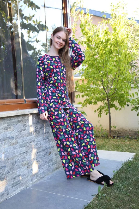 Woman combed Boho pajama sets