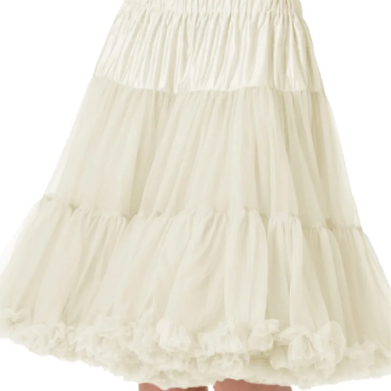 Banned Apparel: Petticoat Ivory- XS\S Chiffon unclassified skirts