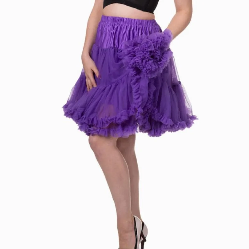 Banned Apparel: Petticoat Purple- XS/S Petite unclassified skirts