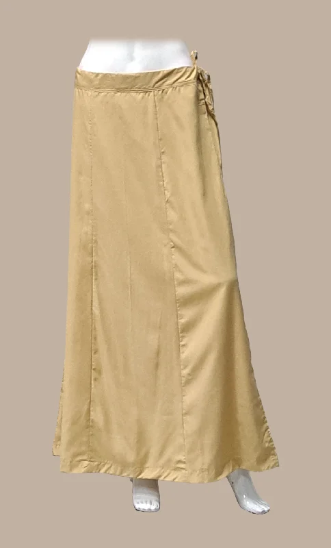 Beige Cotton Under Skirt Trendy unclassified skirts