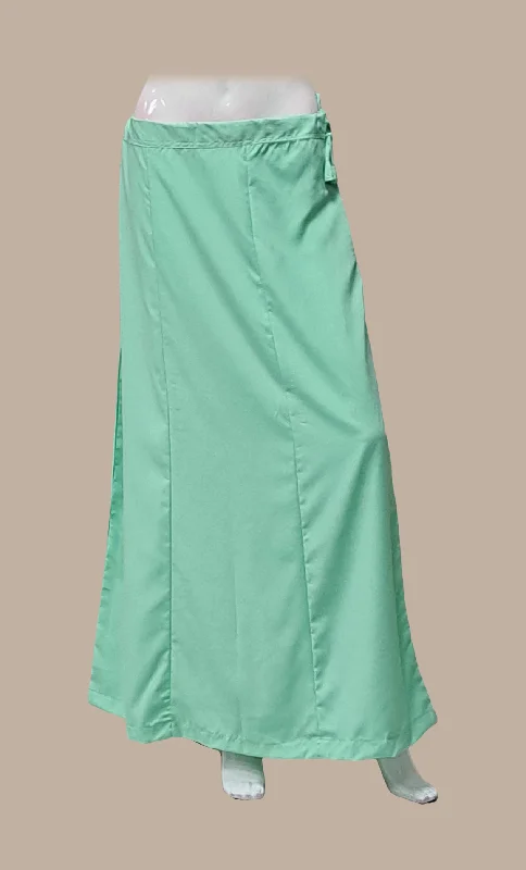 Light Green Cotton Under Skirt Ruched unclassified skirts