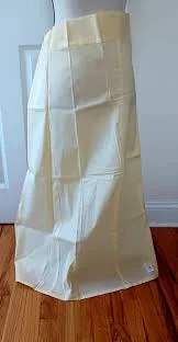 Beautiful Cream Color Women's Pure Cotton Readymade Petticoat For Saree Knitted unclassified skirts